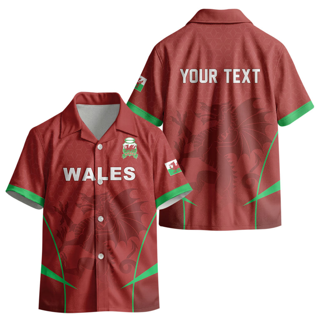 Wales Rugby Personalized Kid Hawaiian Shirt Welsh Red Dragon Champions