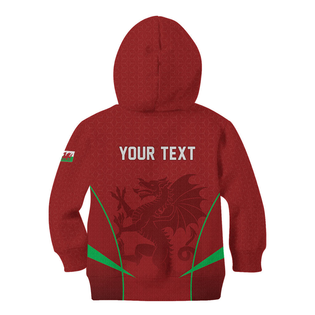 Wales Rugby Personalized Kid Hoodie Welsh Red Dragon Champions