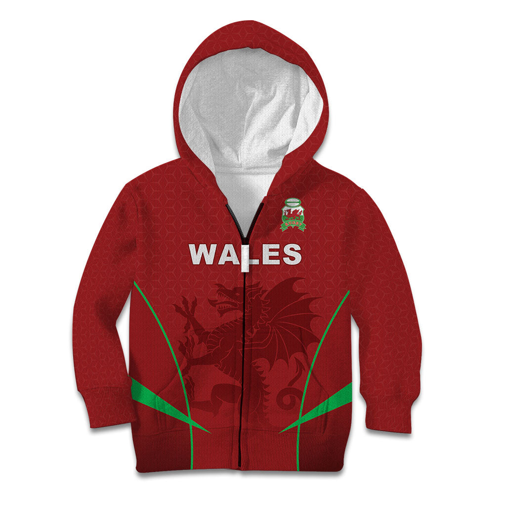 Wales Rugby Personalized Kid Hoodie Welsh Red Dragon Champions