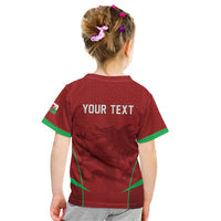 Wales Rugby Personalized Kid T Shirt Welsh Red Dragon Champions