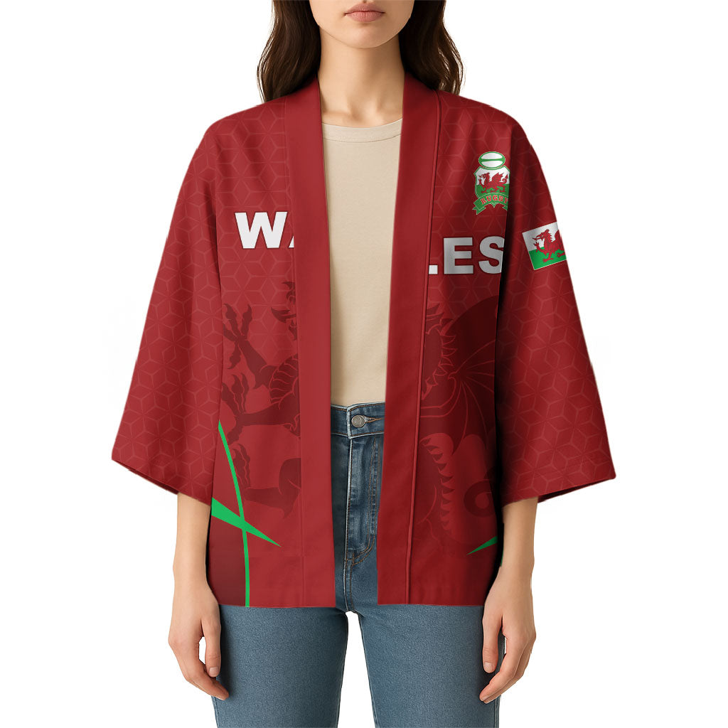 Wales Rugby Personalized Kimono Welsh Red Dragon Champions