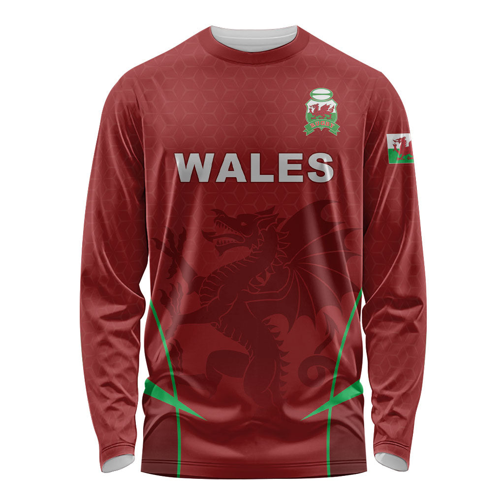 Wales Rugby Personalized Long Sleeve Shirt Welsh Red Dragon Champions