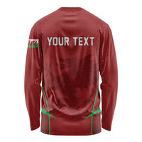 Wales Rugby Personalized Long Sleeve Shirt Welsh Red Dragon Champions