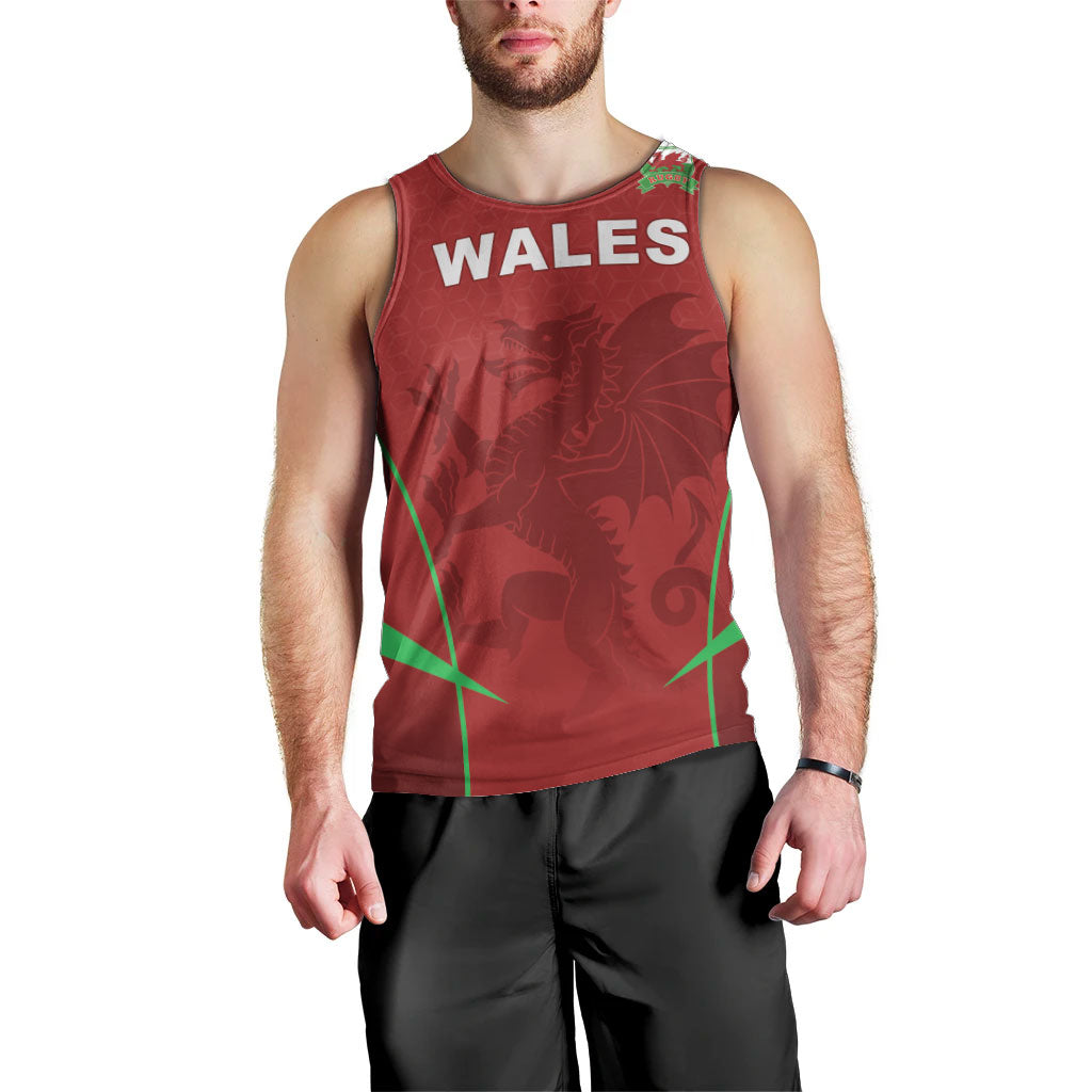 Wales Rugby Personalized Men Tank Top Welsh Red Dragon Champions