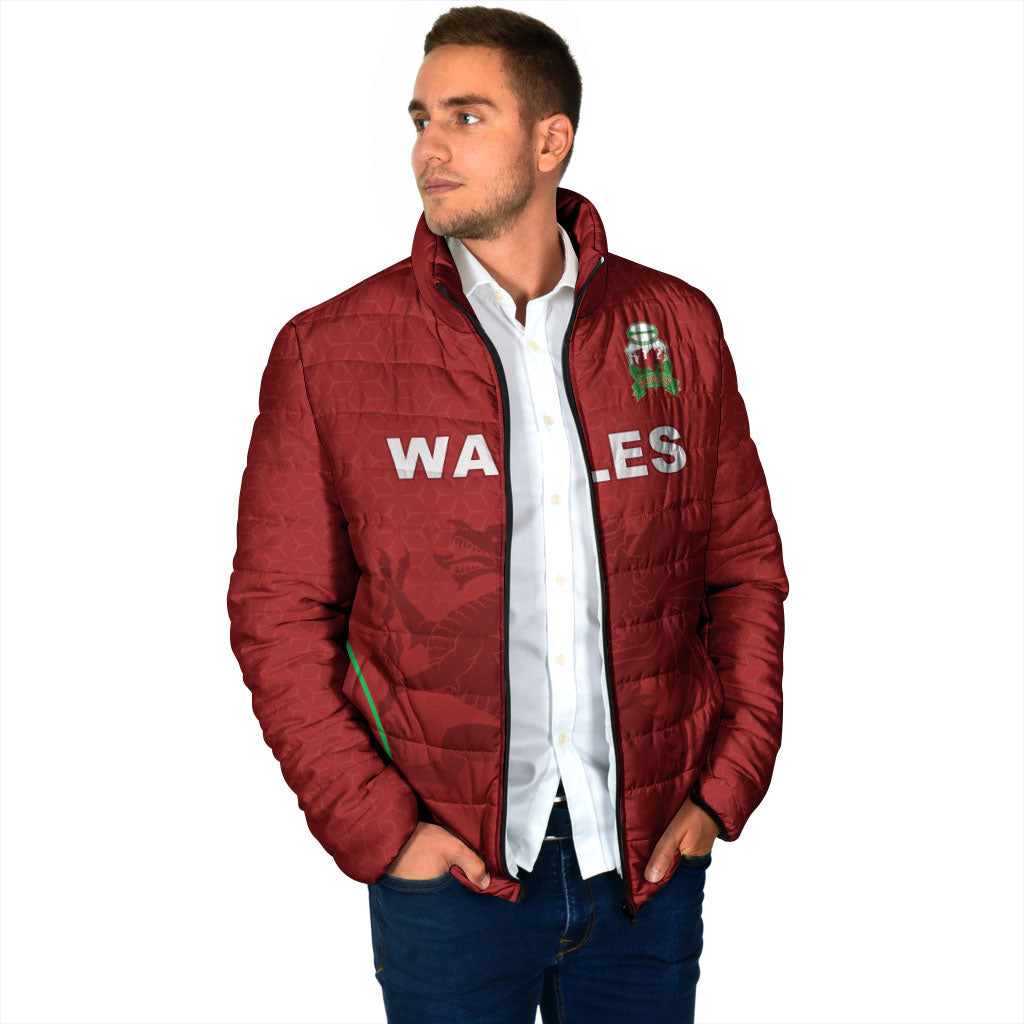 Wales Rugby Personalized Padded Jacket Welsh Red Dragon Champions