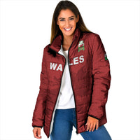 Wales Rugby Personalized Padded Jacket Welsh Red Dragon Champions