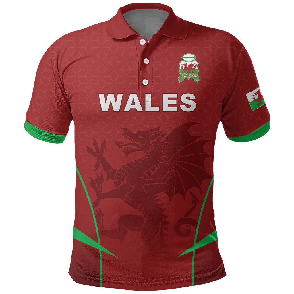 Wales Rugby Personalized Polo Shirt Welsh Red Dragon Champions
