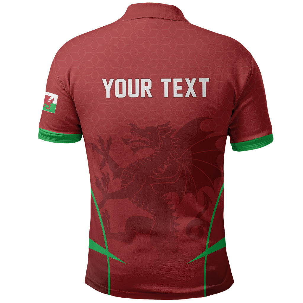 Wales Rugby Personalized Polo Shirt Welsh Red Dragon Champions