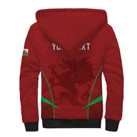 Wales Rugby Personalized Sherpa Hoodie Welsh Red Dragon Champions