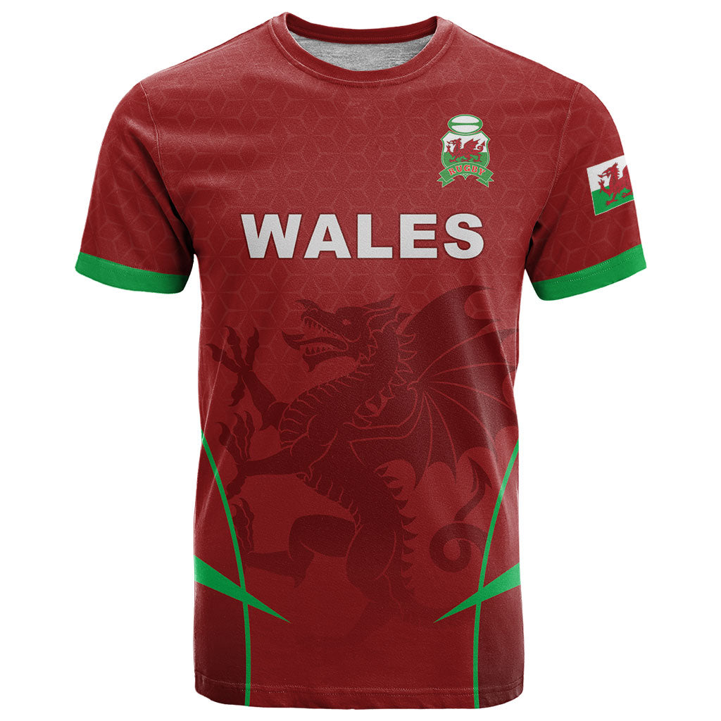 Wales Rugby Personalized T Shirt Welsh Red Dragon Champions
