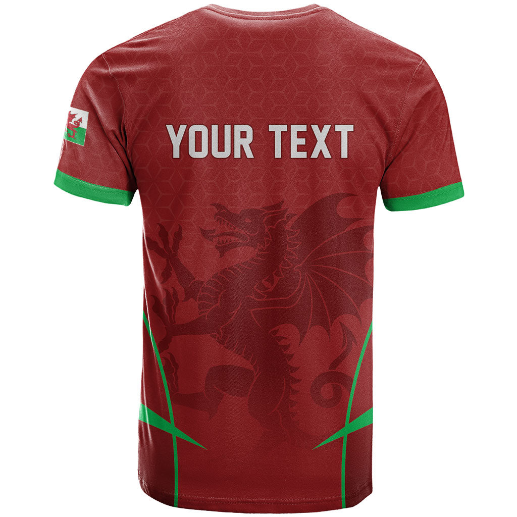 Wales Rugby Personalized T Shirt Welsh Red Dragon Champions
