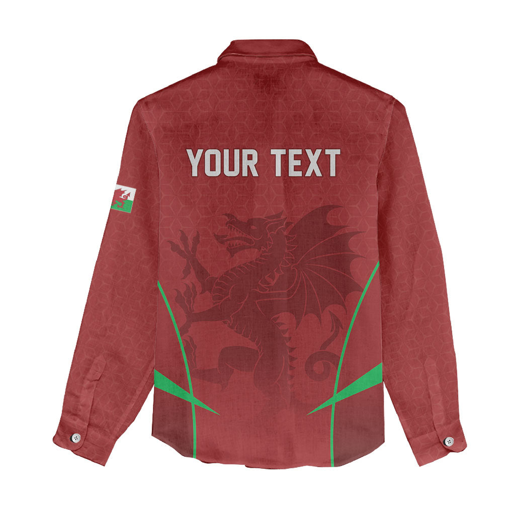 Wales Rugby Personalized Women Casual Shirt Welsh Red Dragon Champions