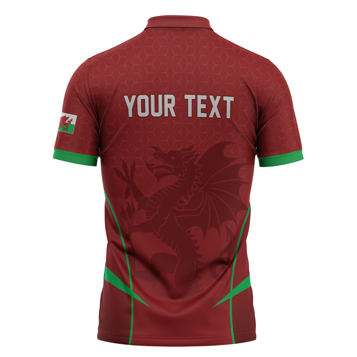Wales Rugby Personalized Zipper Polo Shirt Welsh Red Dragon Champions