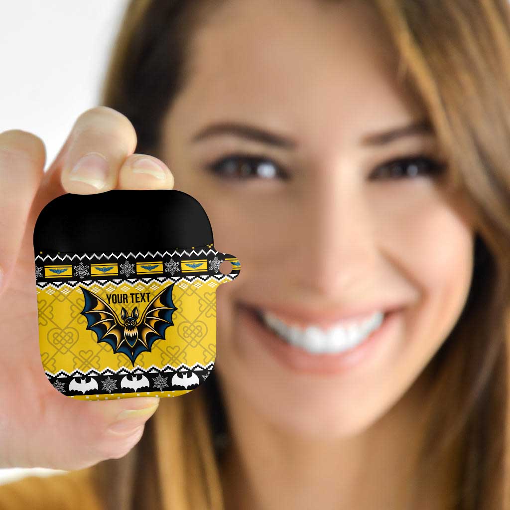 Personalized Brecknockshire Wales Christmas AirPods Case Welsh Celtic Bat Design - Wonder Print Shop