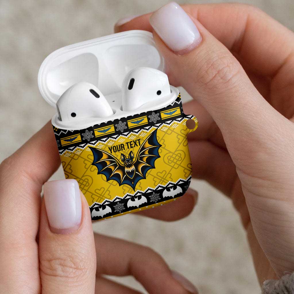 Personalized Brecknockshire Wales Christmas AirPods Case Welsh Celtic Bat Design - Wonder Print Shop