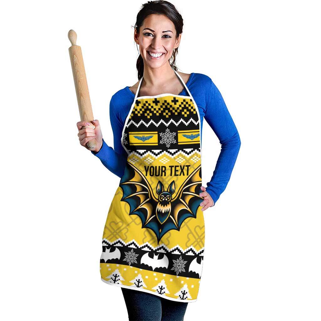 Personalized Brecknockshire Wales Christmas Apron Welsh Celtic Bat Design - Wonder Print Shop