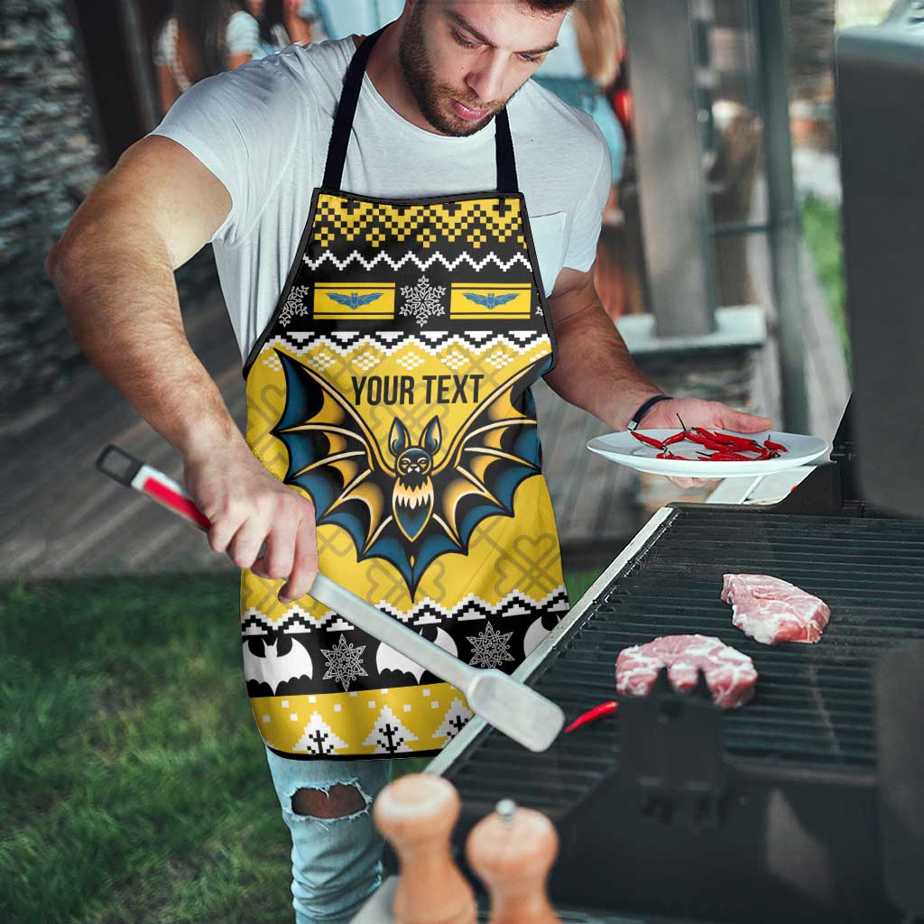 Personalized Brecknockshire Wales Christmas Apron Welsh Celtic Bat Design - Wonder Print Shop