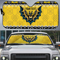 Personalized Brecknockshire Wales Christmas Auto Sun Shade Welsh Celtic Bat Design - Wonder Print Shop