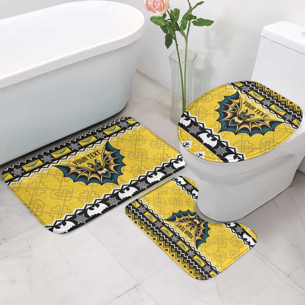 Personalized Brecknockshire Wales Christmas Bathroom Set Welsh Celtic Bat Design - Wonder Print Shop