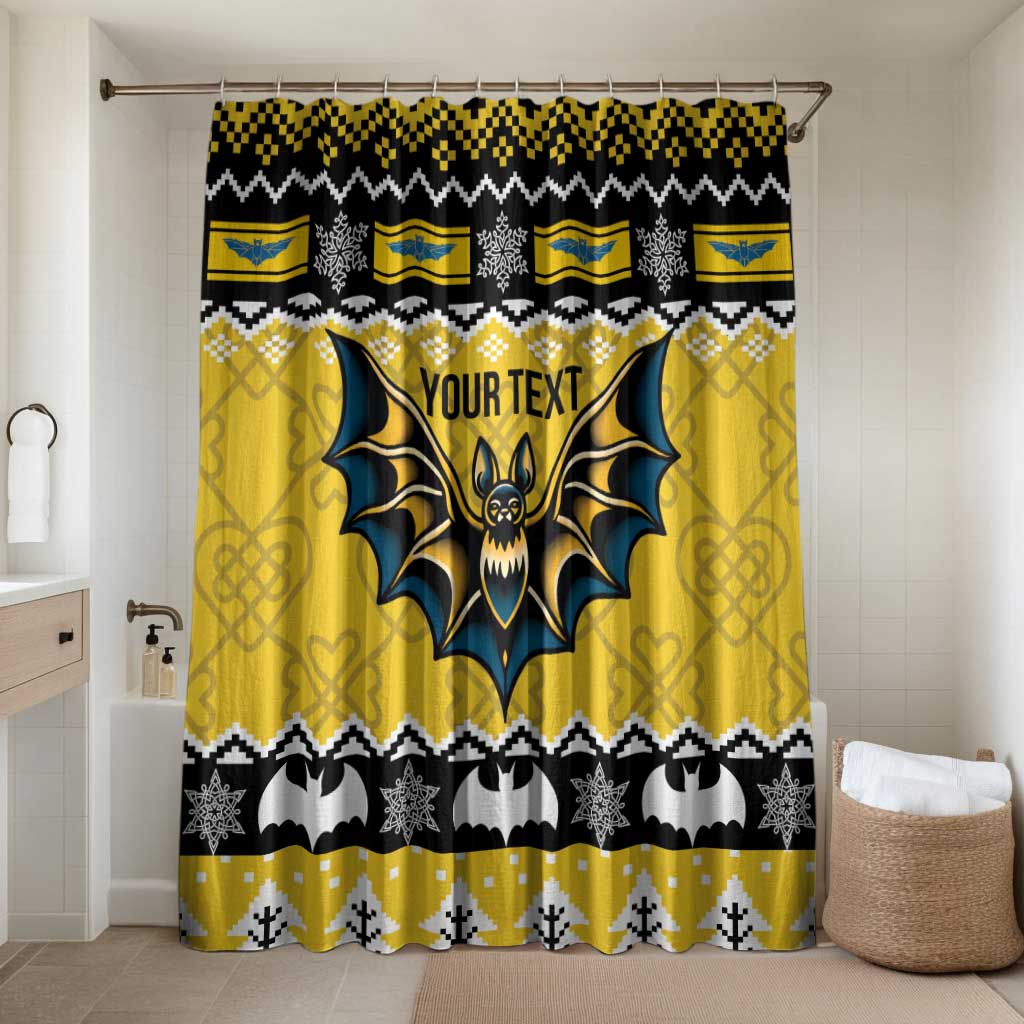 Personalized Brecknockshire Wales Christmas Bathroom Set Welsh Celtic Bat Design - Wonder Print Shop