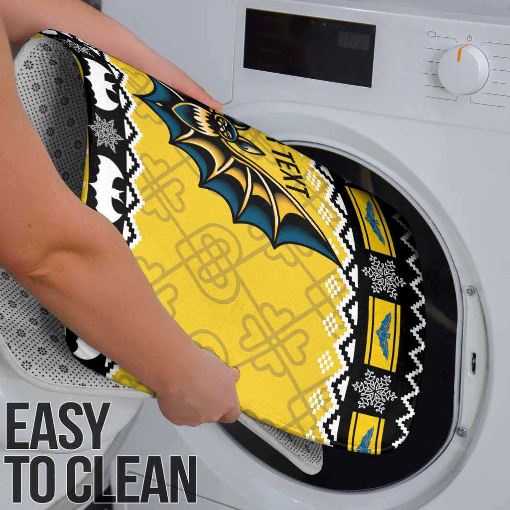 Personalized Brecknockshire Wales Christmas Bathroom Set Welsh Celtic Bat Design - Wonder Print Shop