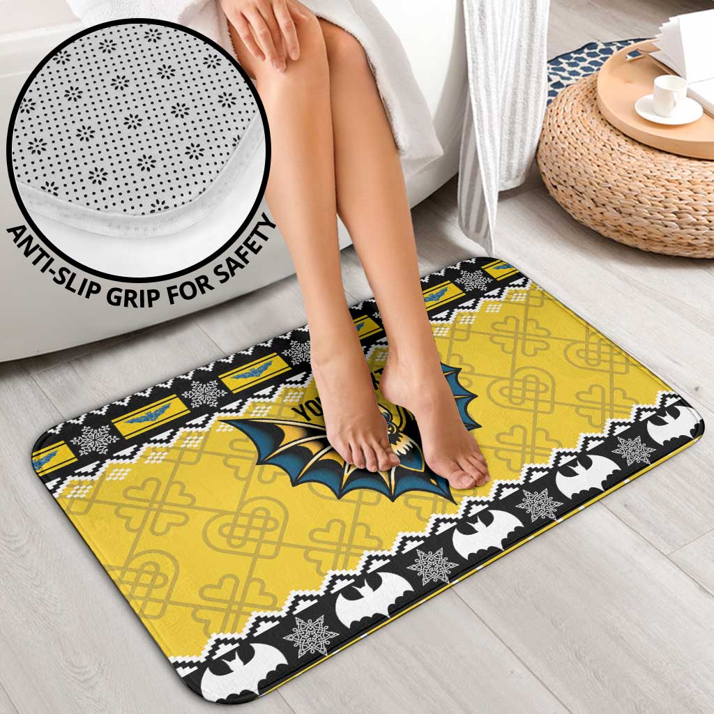 Personalized Brecknockshire Wales Christmas Bathroom Set Welsh Celtic Bat Design - Wonder Print Shop