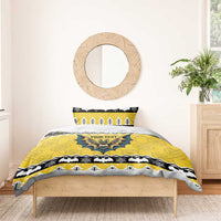 Personalized Brecknockshire Wales Christmas Bedding Set Welsh Celtic Bat Design - Wonder Print Shop