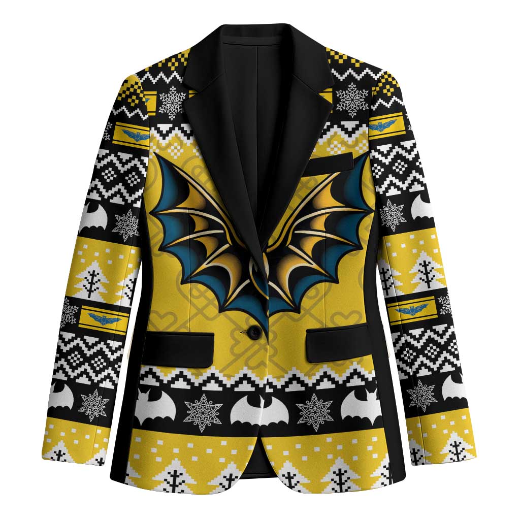 Personalized Brecknockshire Wales Christmas Blazer Welsh Celtic Bat Design - Wonder Print Shop