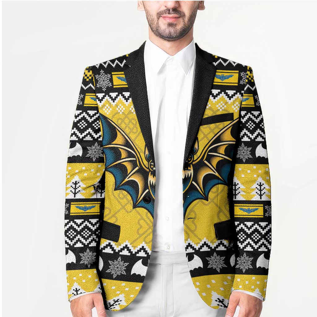 Personalized Brecknockshire Wales Christmas Blazer Welsh Celtic Bat Design - Wonder Print Shop