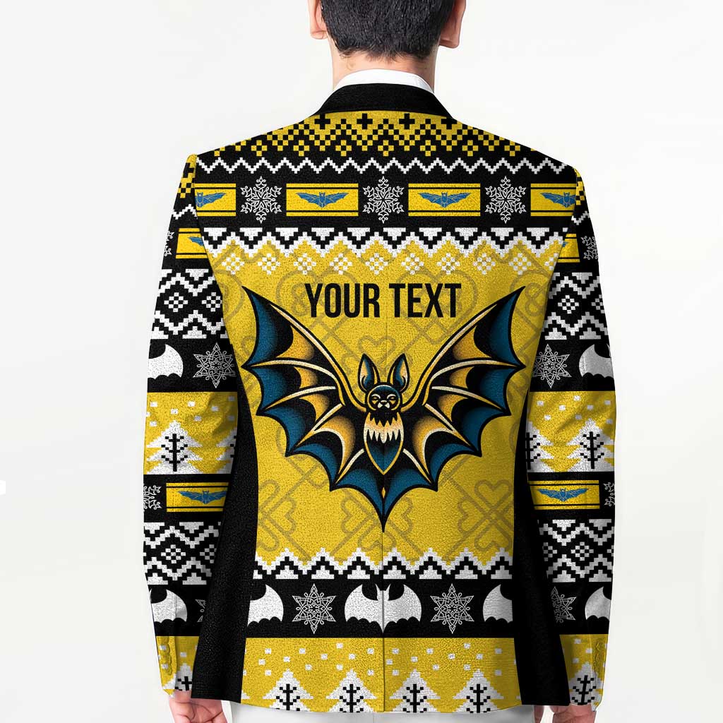 Personalized Brecknockshire Wales Christmas Blazer Welsh Celtic Bat Design - Wonder Print Shop