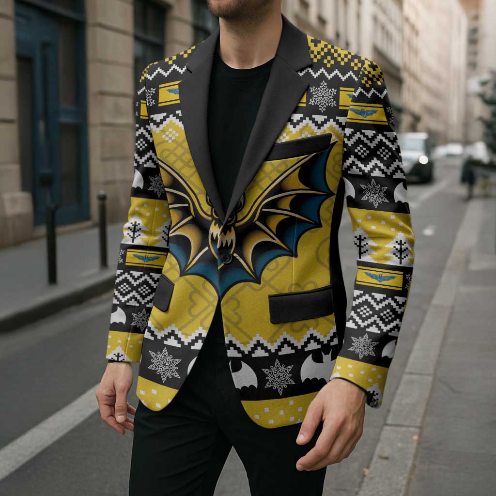 Personalized Brecknockshire Wales Christmas Blazer Welsh Celtic Bat Design - Wonder Print Shop