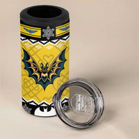Personalized Brecknockshire Wales Christmas 4 in 1 Can Cooler Tumbler Welsh Celtic Bat Design - Wonder Print Shop