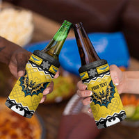 Personalized Brecknockshire Wales Christmas 4 in 1 Can Cooler Tumbler Welsh Celtic Bat Design - Wonder Print Shop