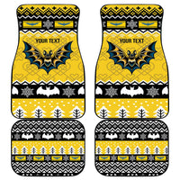 Personalized Brecknockshire Wales Christmas Car Mats Welsh Celtic Bat Design - Wonder Print Shop