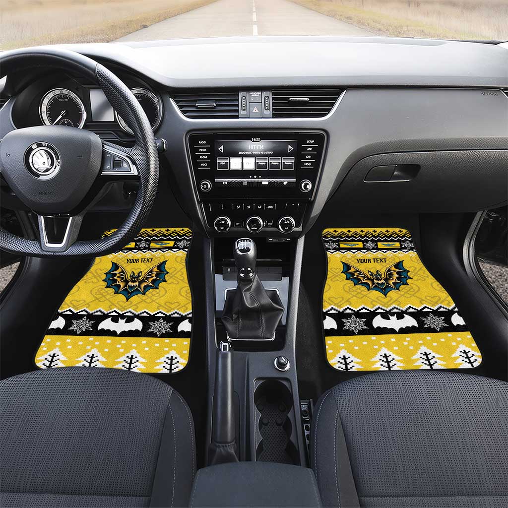 Personalized Brecknockshire Wales Christmas Car Mats Welsh Celtic Bat Design - Wonder Print Shop