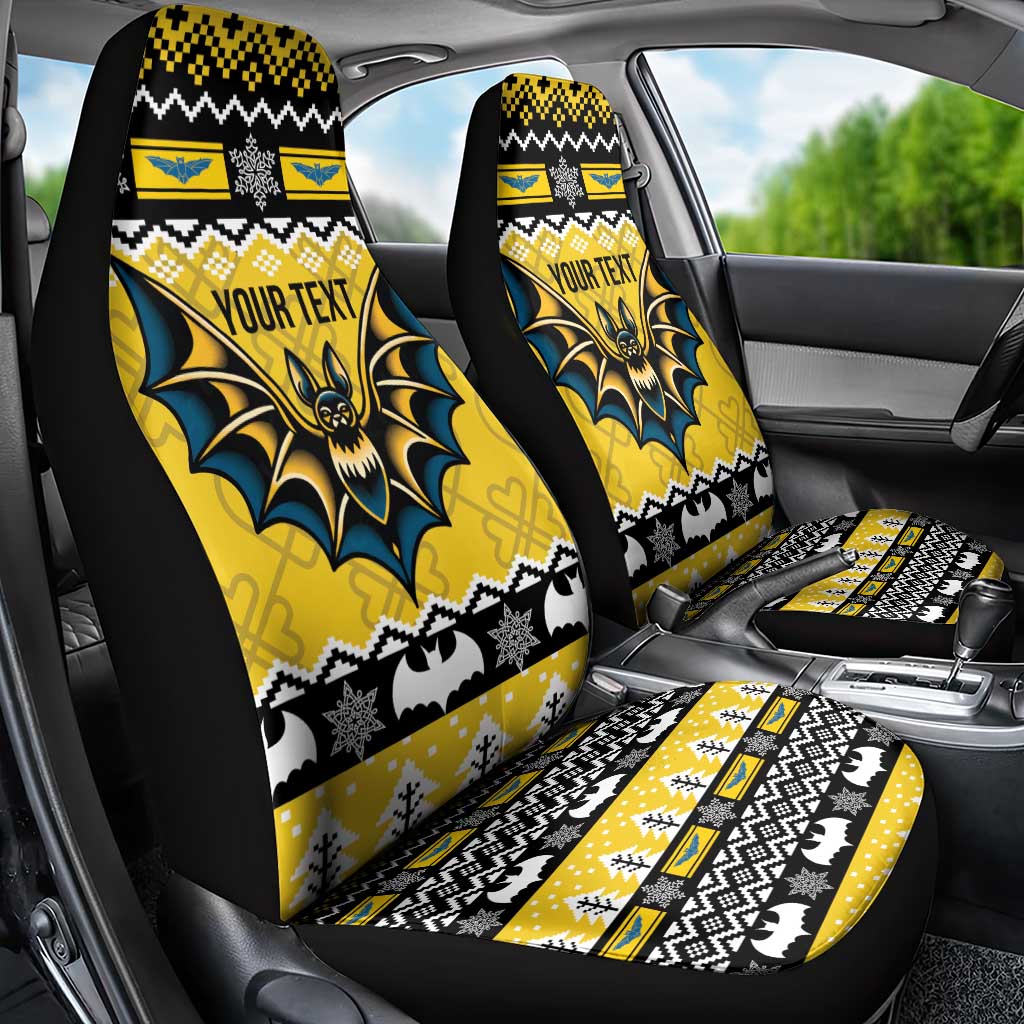 Personalized Brecknockshire Wales Christmas Car Seat Cover Welsh Celtic Bat Design - Wonder Print Shop