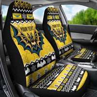 Personalized Brecknockshire Wales Christmas Car Seat Cover Welsh Celtic Bat Design - Wonder Print Shop