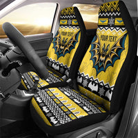 Personalized Brecknockshire Wales Christmas Car Seat Cover Welsh Celtic Bat Design - Wonder Print Shop