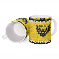Personalized Brecknockshire Wales Christmas Ceramic Mug Welsh Celtic Bat Design - Wonder Print Shop