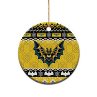 Personalized Brecknockshire Wales Christmas Ceramic Ornament Welsh Celtic Bat Design - Wonder Print Shop