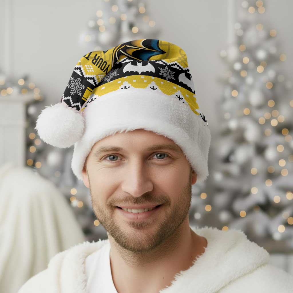 Personalized Brecknockshire Wales Christmas Santa Hat Welsh Celtic Bat Design - Wonder Print Shop