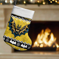 Personalized Brecknockshire Wales Christmas Stocking Welsh Celtic Bat Design - Wonder Print Shop
