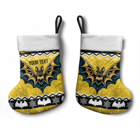 Personalized Brecknockshire Wales Christmas Stocking Welsh Celtic Bat Design - Wonder Print Shop