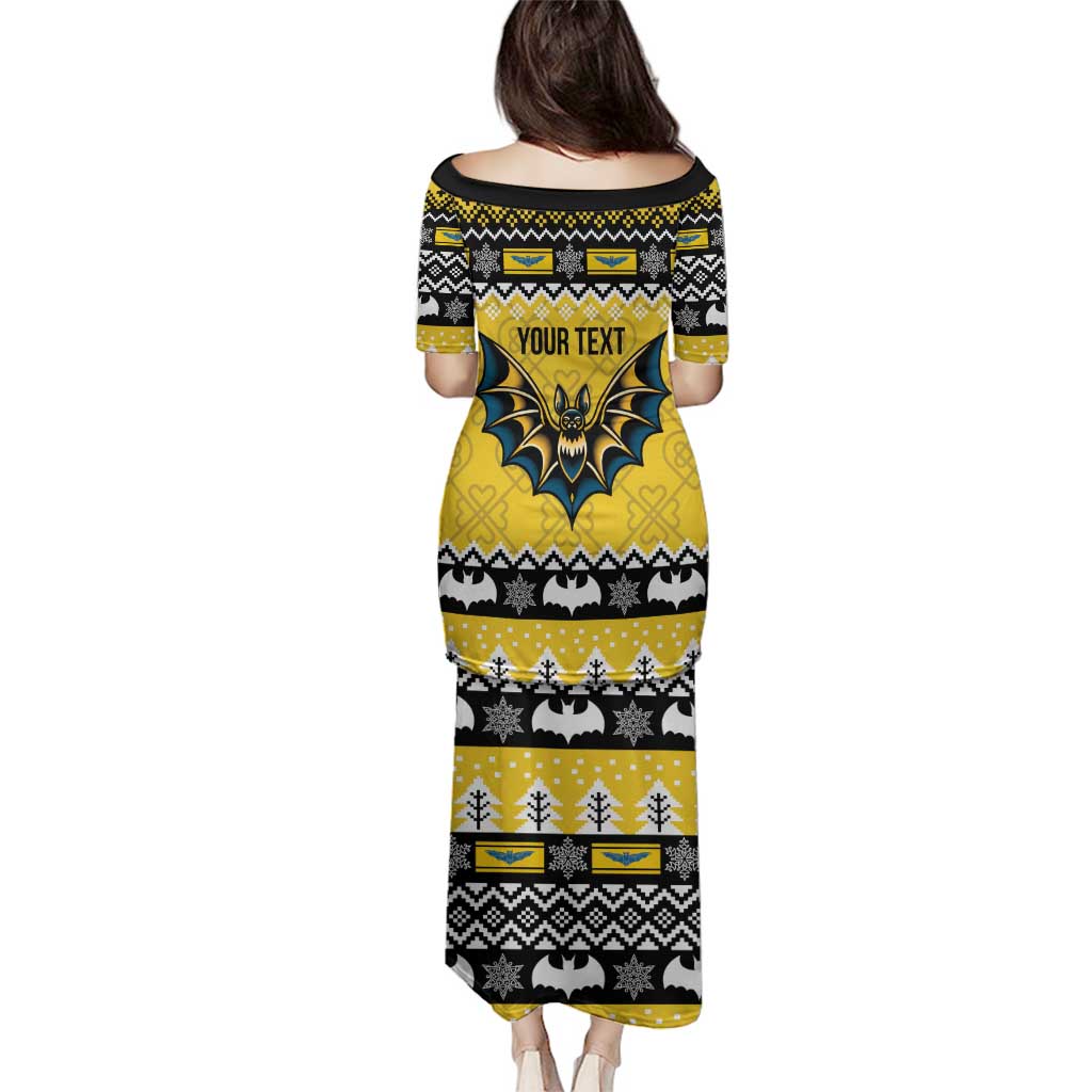 Personalized Brecknockshire Wales Christmas Family Matching Puletasi and Hawaiian Shirt Welsh Celtic Bat Design - Wonder Print Shop