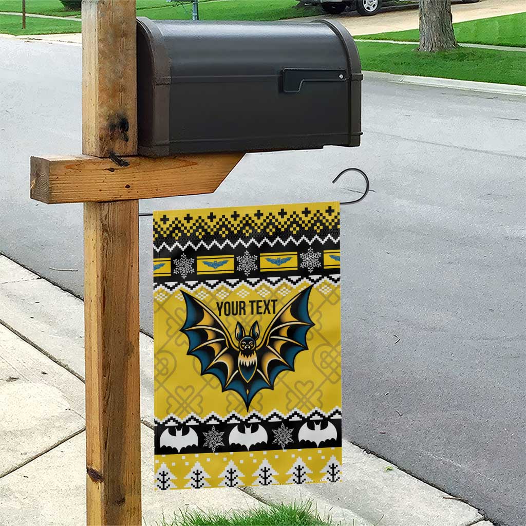 Personalized Brecknockshire Wales Christmas Garden Flag Welsh Celtic Bat Design - Wonder Print Shop