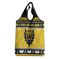 Personalized Brecknockshire Wales Christmas Grocery Bag Welsh Celtic Bat Design - Wonder Print Shop