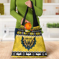 Personalized Brecknockshire Wales Christmas Grocery Bag Welsh Celtic Bat Design - Wonder Print Shop