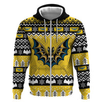 Personalized Brecknockshire Wales Christmas Hoodie Welsh Celtic Bat Design - Wonder Print Shop