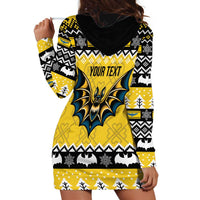 Personalized Brecknockshire Wales Christmas Hoodie Dress Welsh Celtic Bat Design - Wonder Print Shop