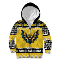 Personalized Brecknockshire Wales Christmas Kid Hoodie Welsh Celtic Bat Design - Wonder Print Shop